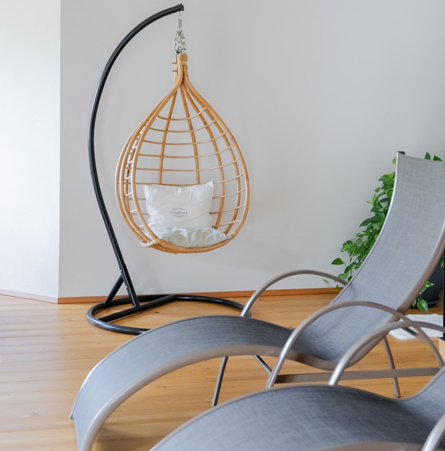 Hängesessel im Innenraum