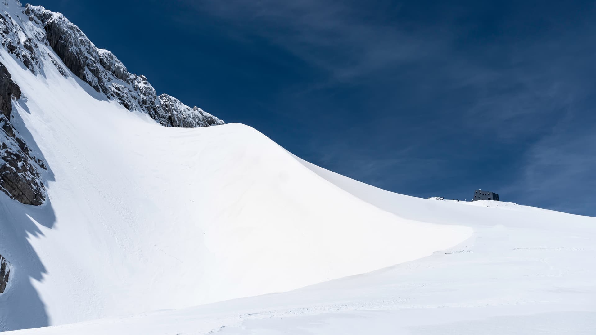 Schneelandschaft minimal