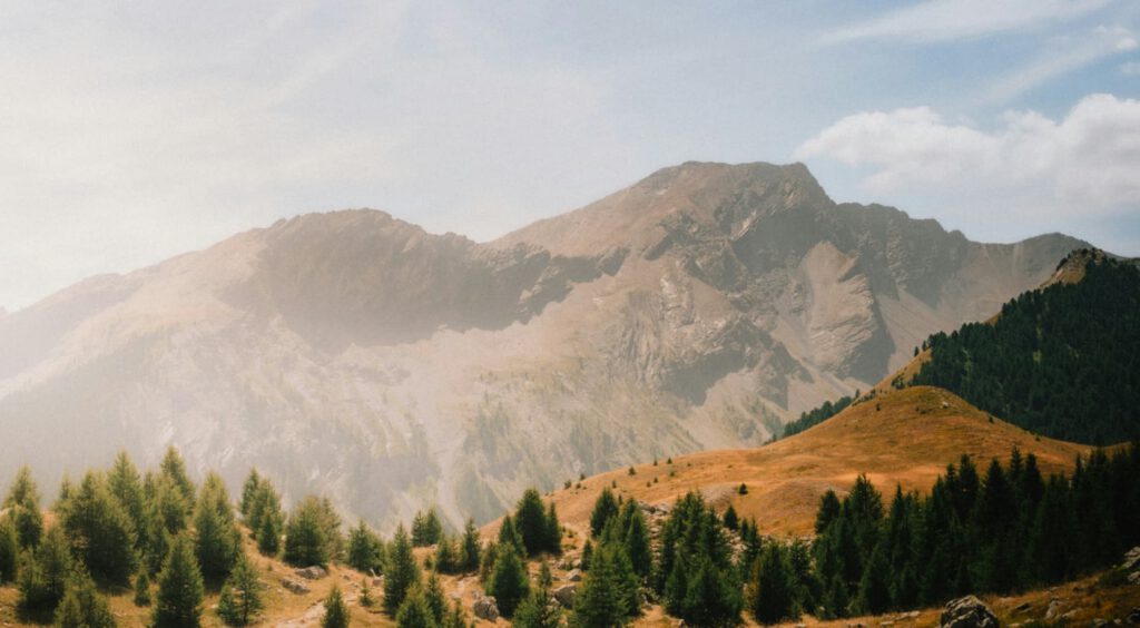 Berglandschaft im Herbst
