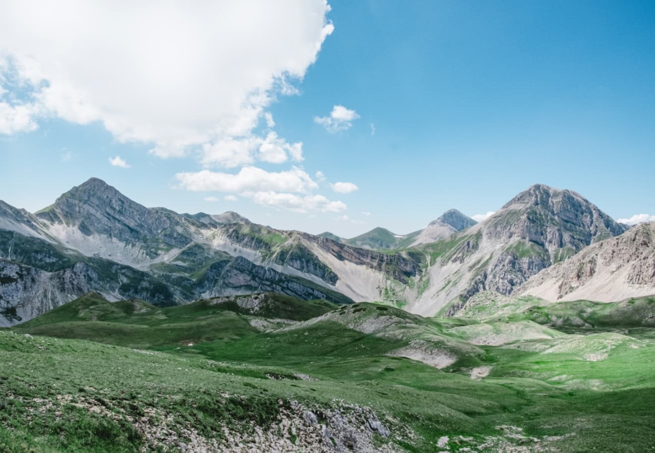 Berglandschaft grün