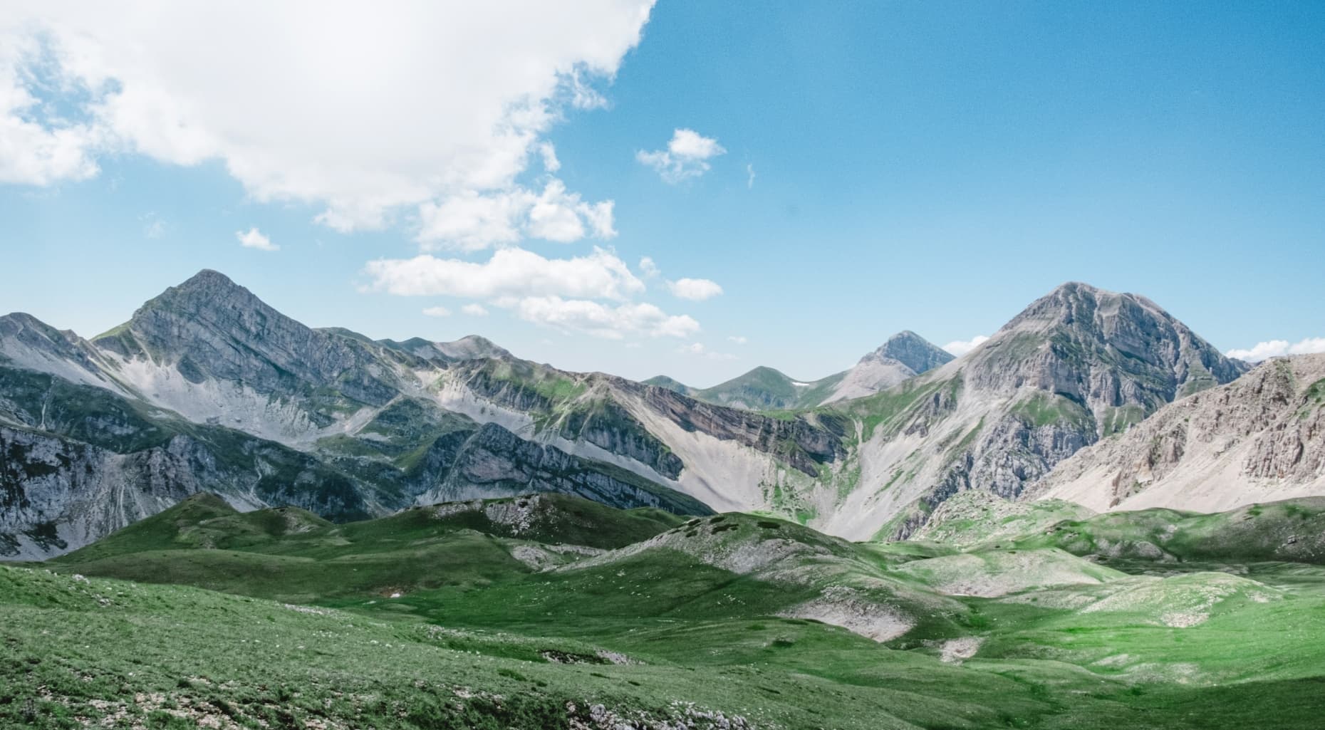 Berglandschaft grün