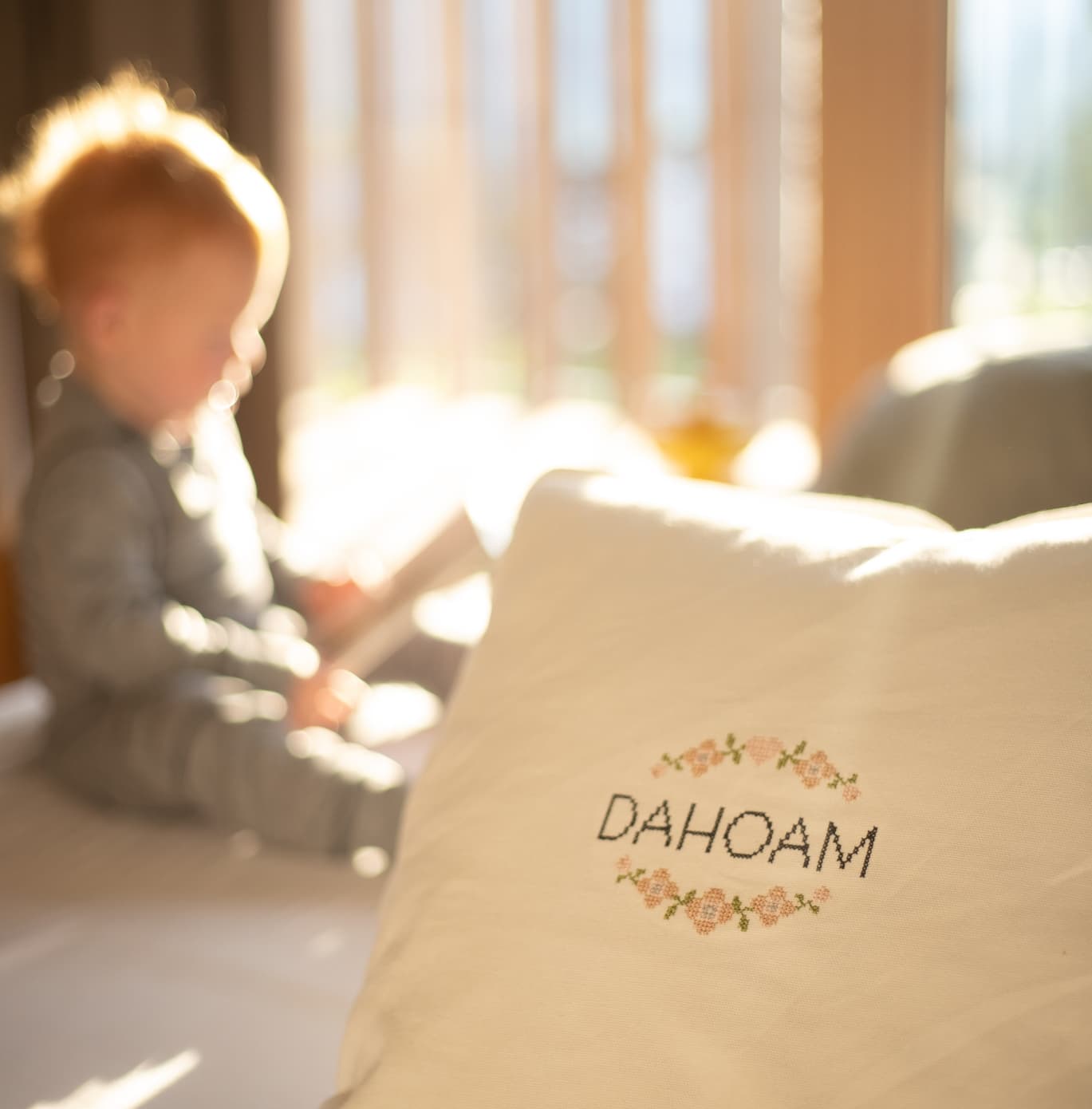 Tasche mit Daheim Schrift