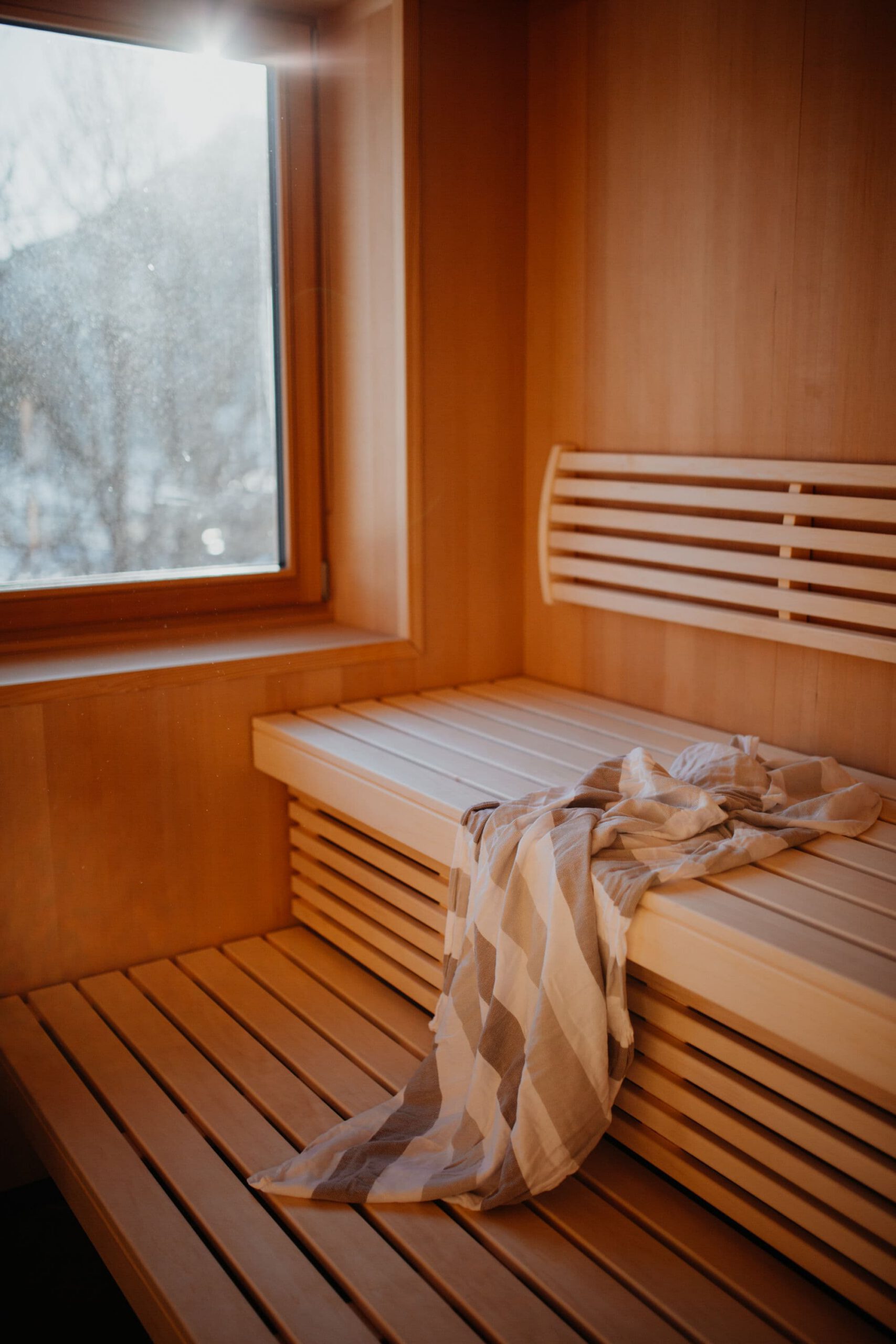 Sauna mit Bergblick