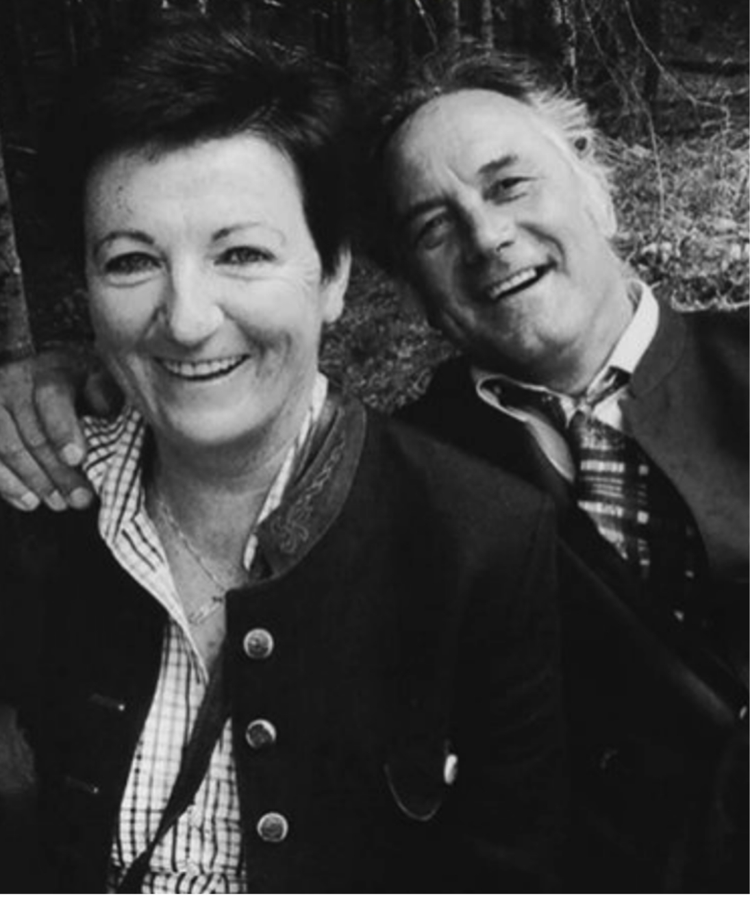 Schwarzweiß Paar Portrait Seniorchefs