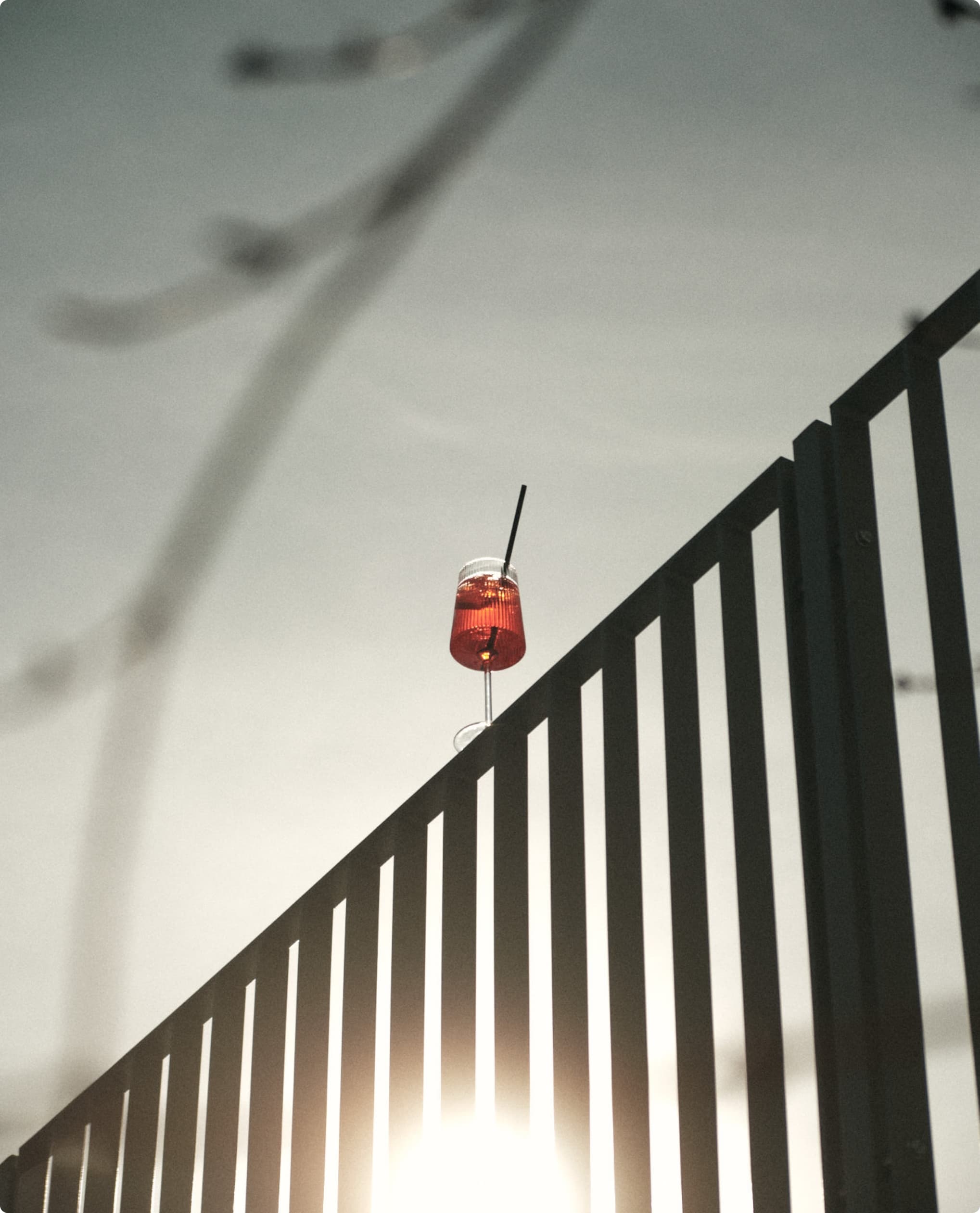 Getränk auf der Terasse