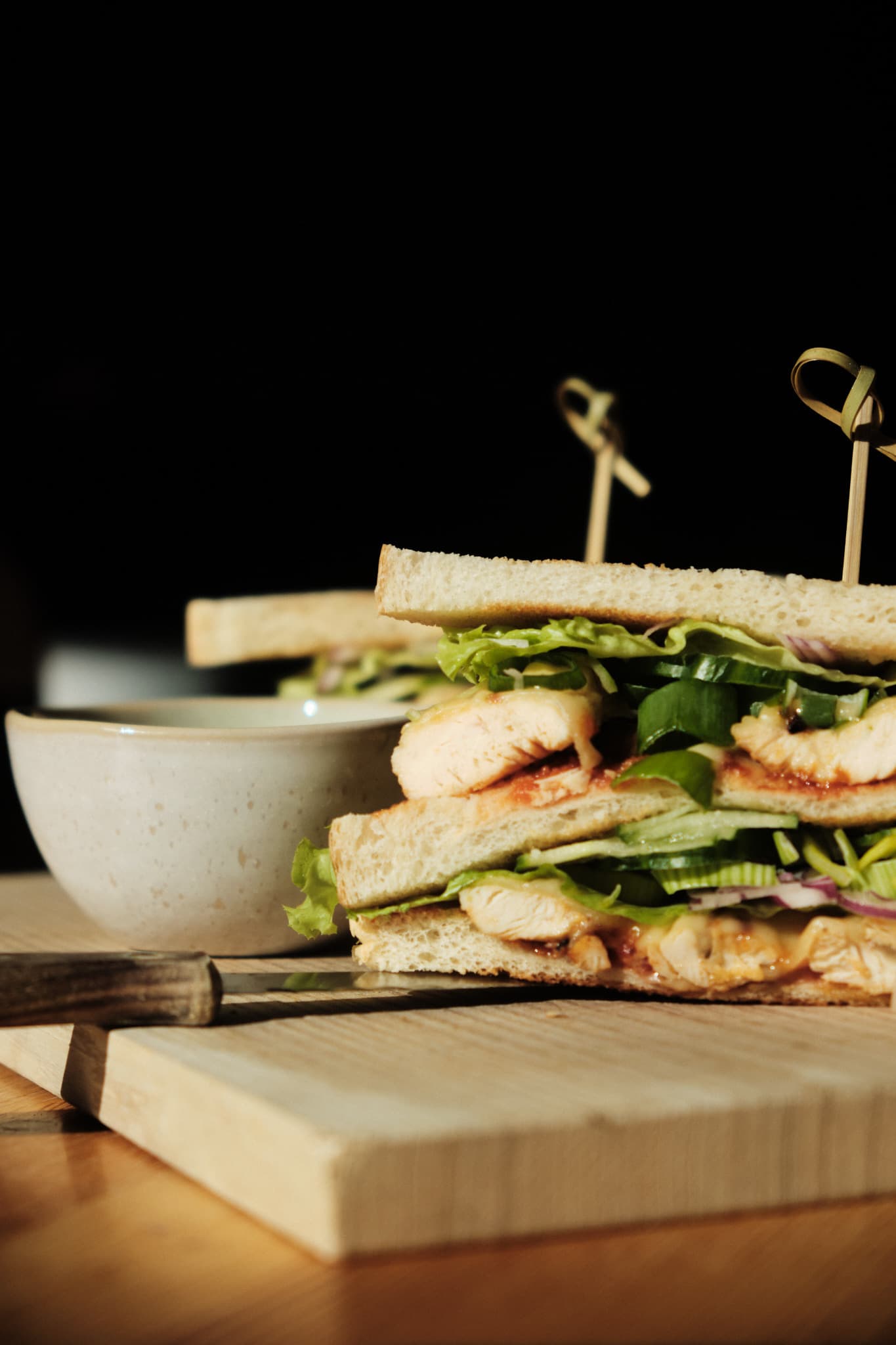 Sandwiches angerichtet